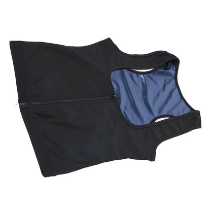 Women’S Sauna Vest - Zip-Up Heating Sweat Tank Top, Breathable Waist Trainer Corset for Slimming & Fitness