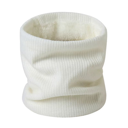 Solid Thick Warm Ring Scarf Fashion Winter Striped Warm Women Men Outdoor Full Mask Scarves with Plush Snood Unisex Muffler