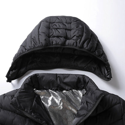 Men Women Electric Coat Heated Jacket USB Winter Warm up Heating Pad Body Warmer